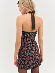 Betty Bud Mini Dress — Black