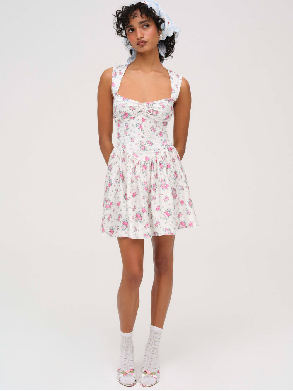 August Mini Dress — White