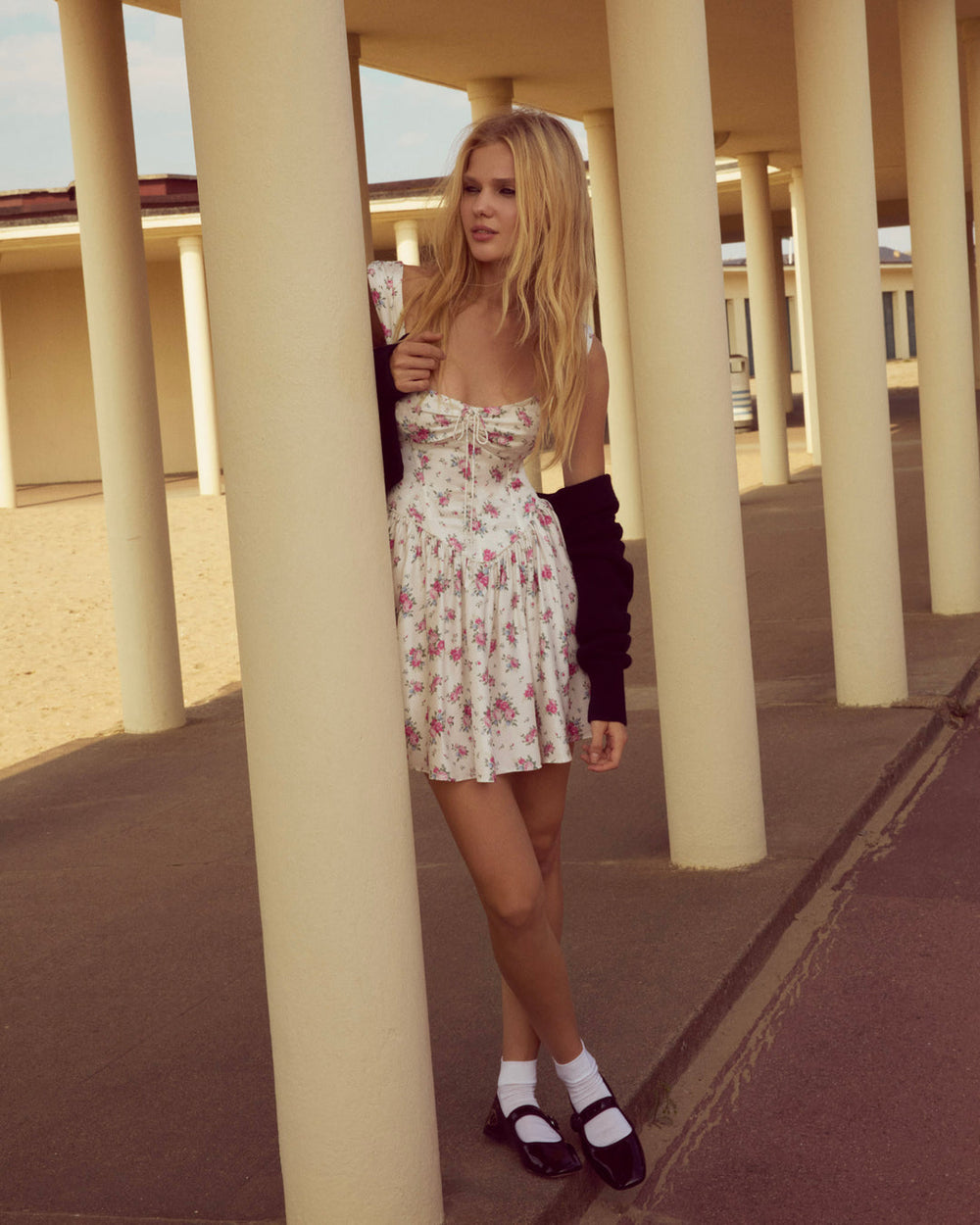 August Mini Dress — White