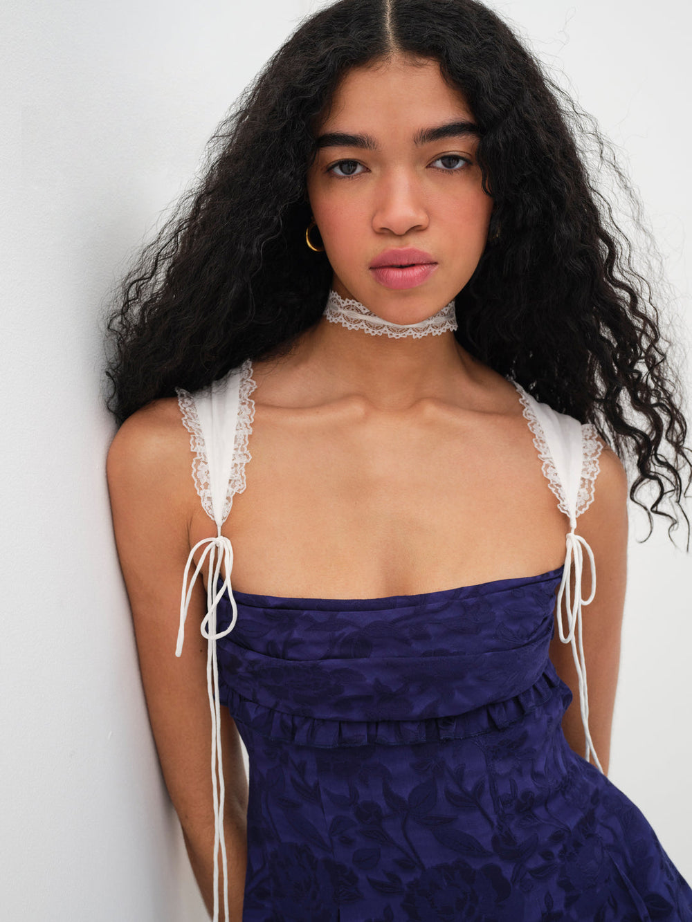 Holland Mini Dress — Blue