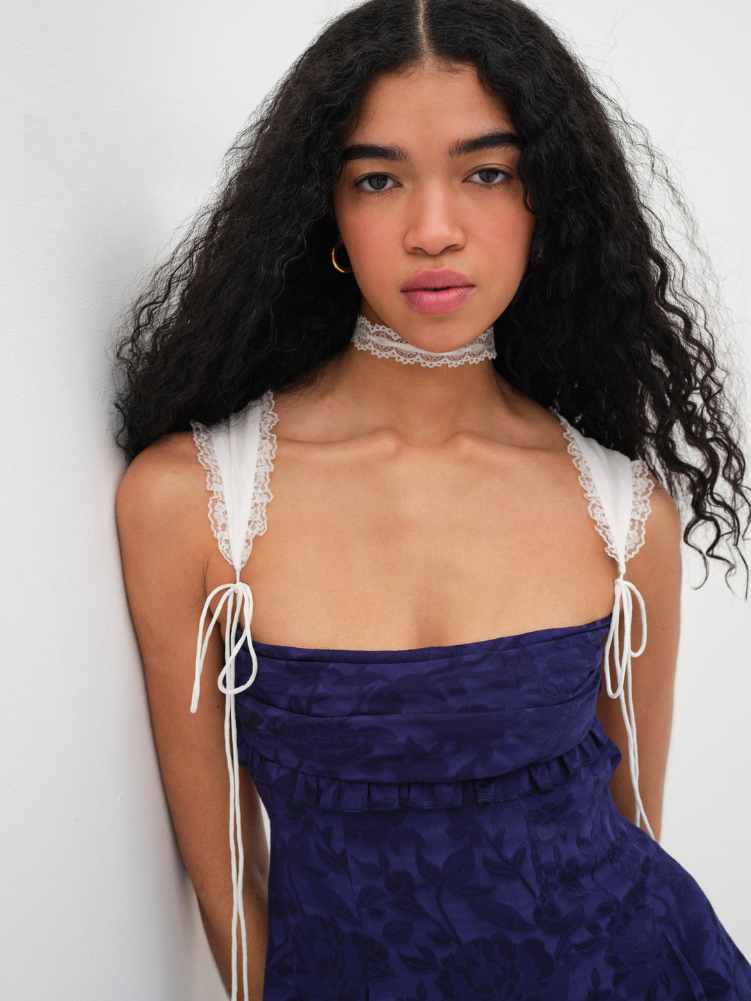 Holland Mini Dress — Blue