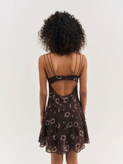 Kate Mini Dress — Brown