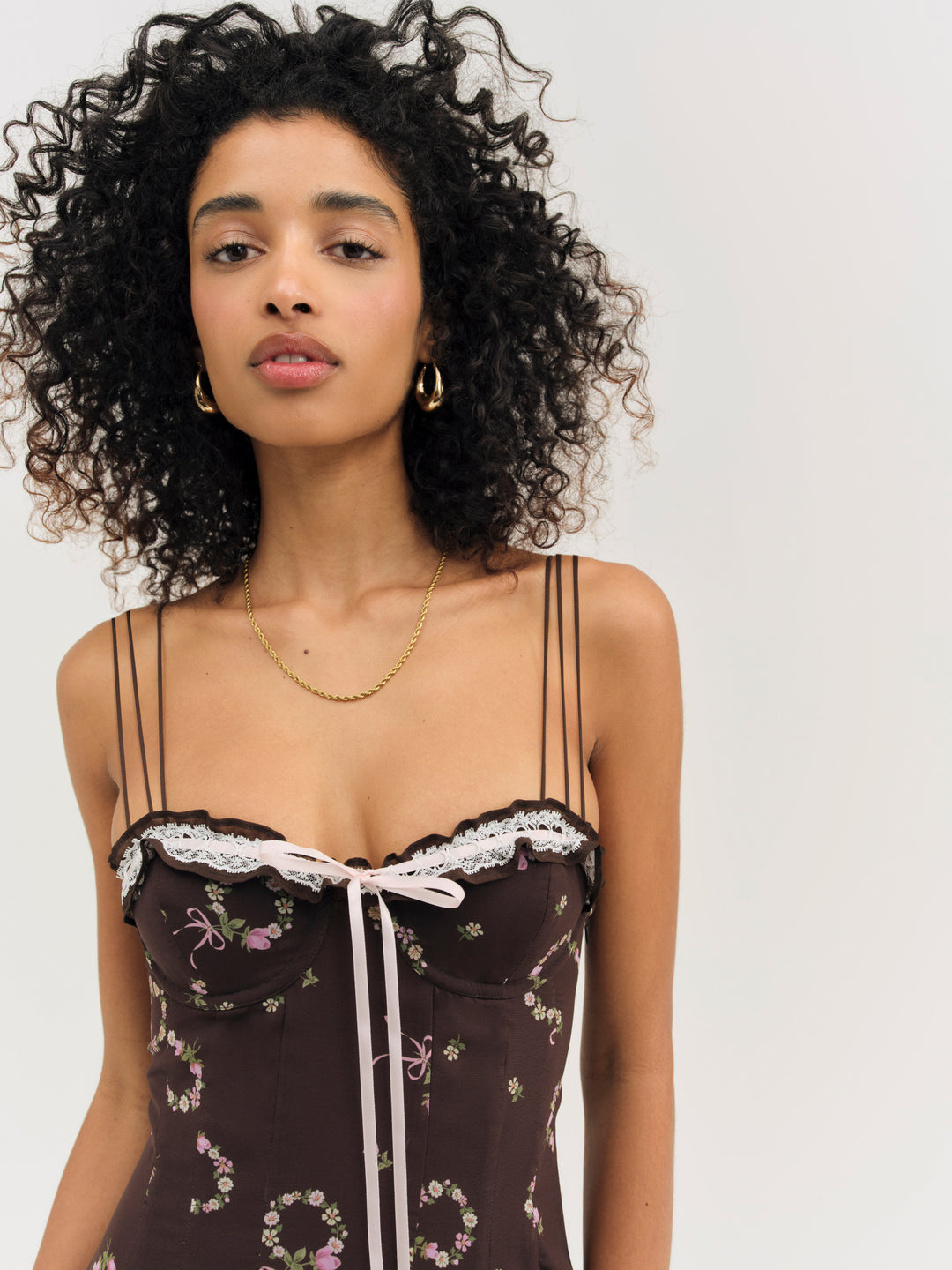 Kate Mini Dress — Brown