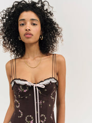 Kate Mini Dress — Brown