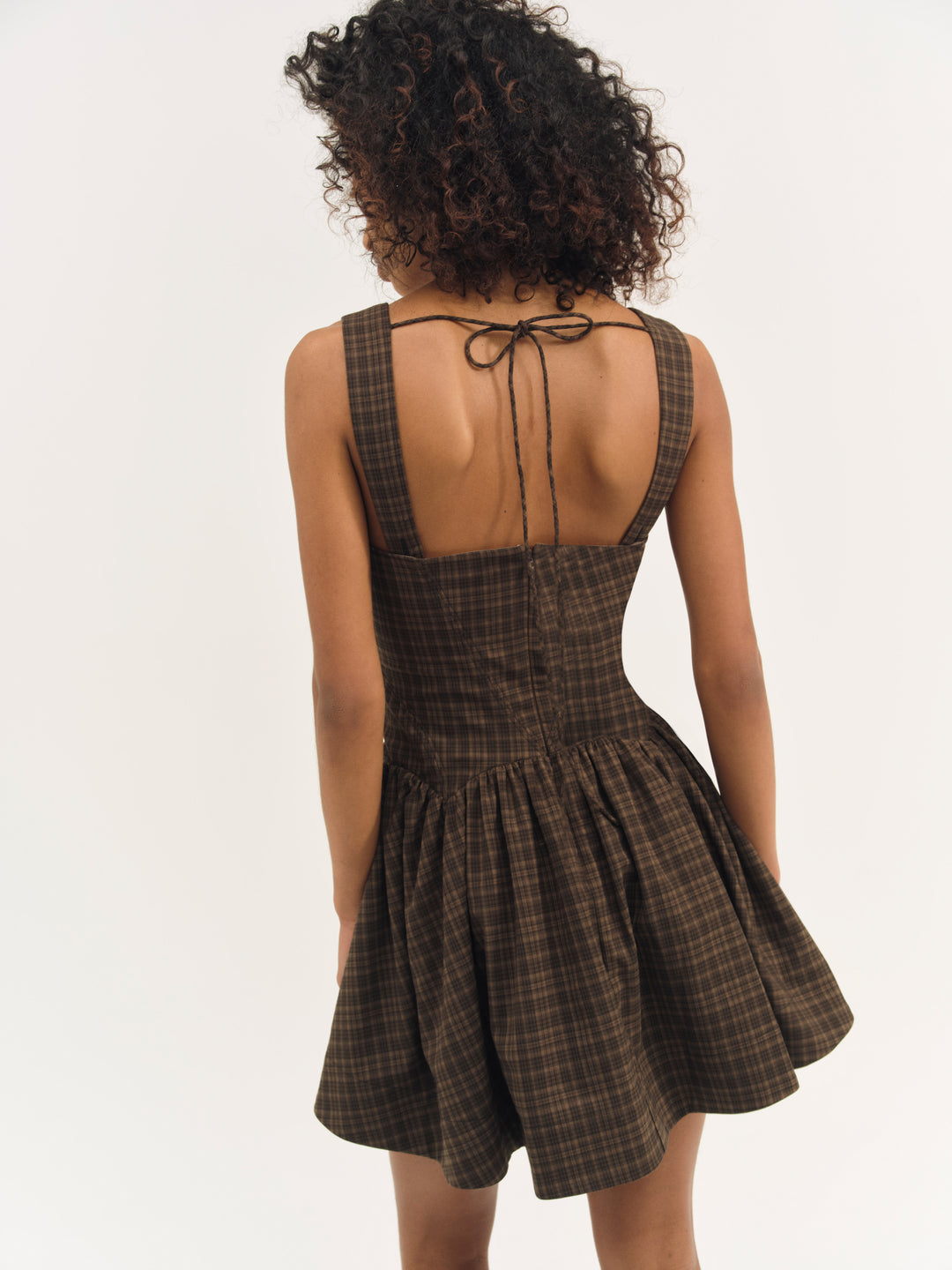 Ginny Mini Dress — Brown