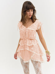 Ciara Mini Dress — Bisque