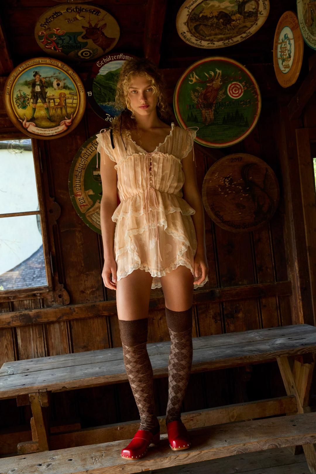 Ciara Mini Dress — Bisque