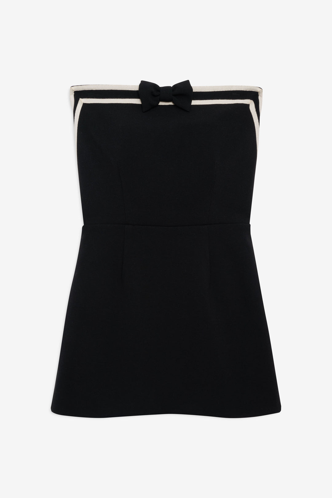 Josie Strapless Mini Dress — Black