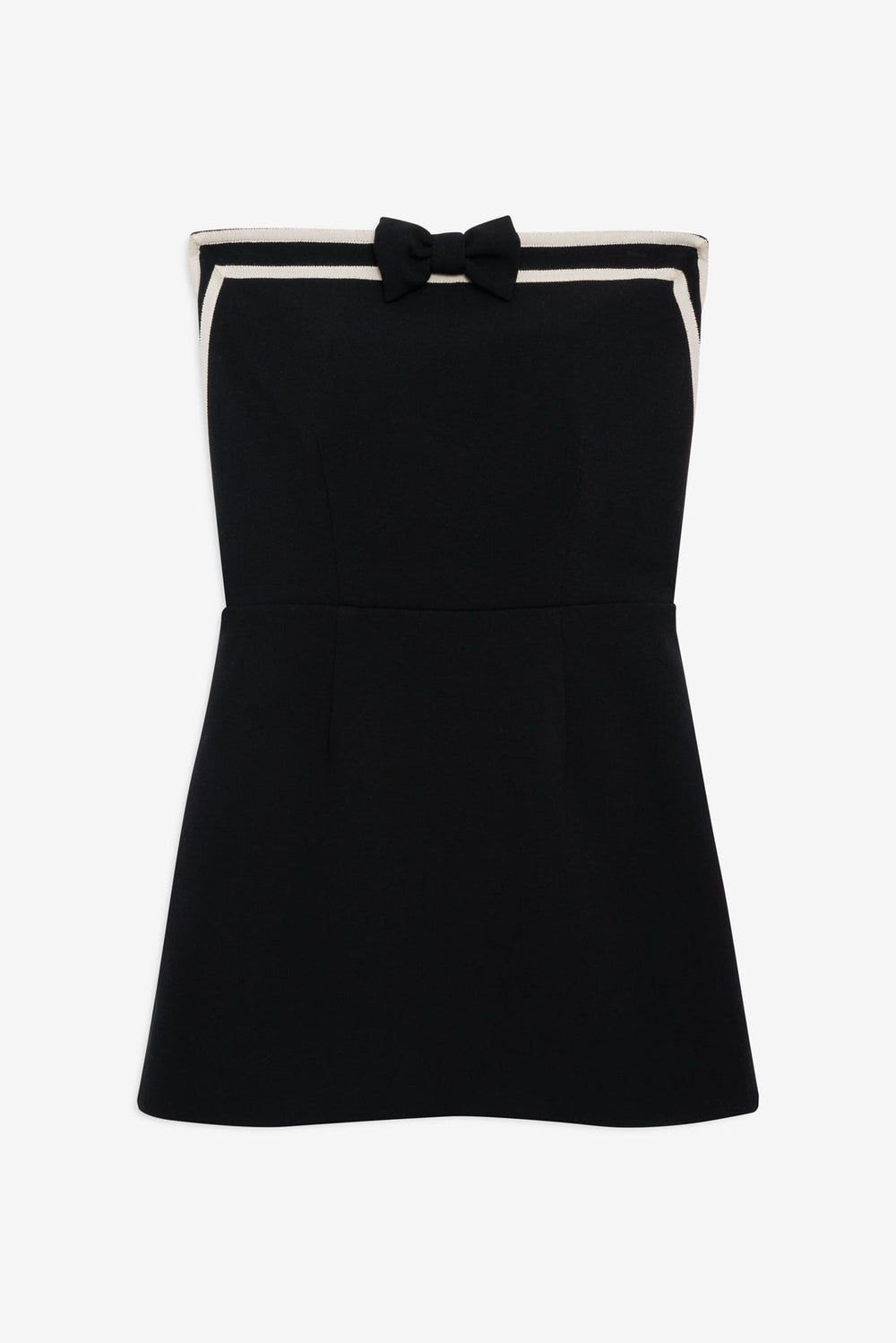 Josie Strapless Mini Dress — Black