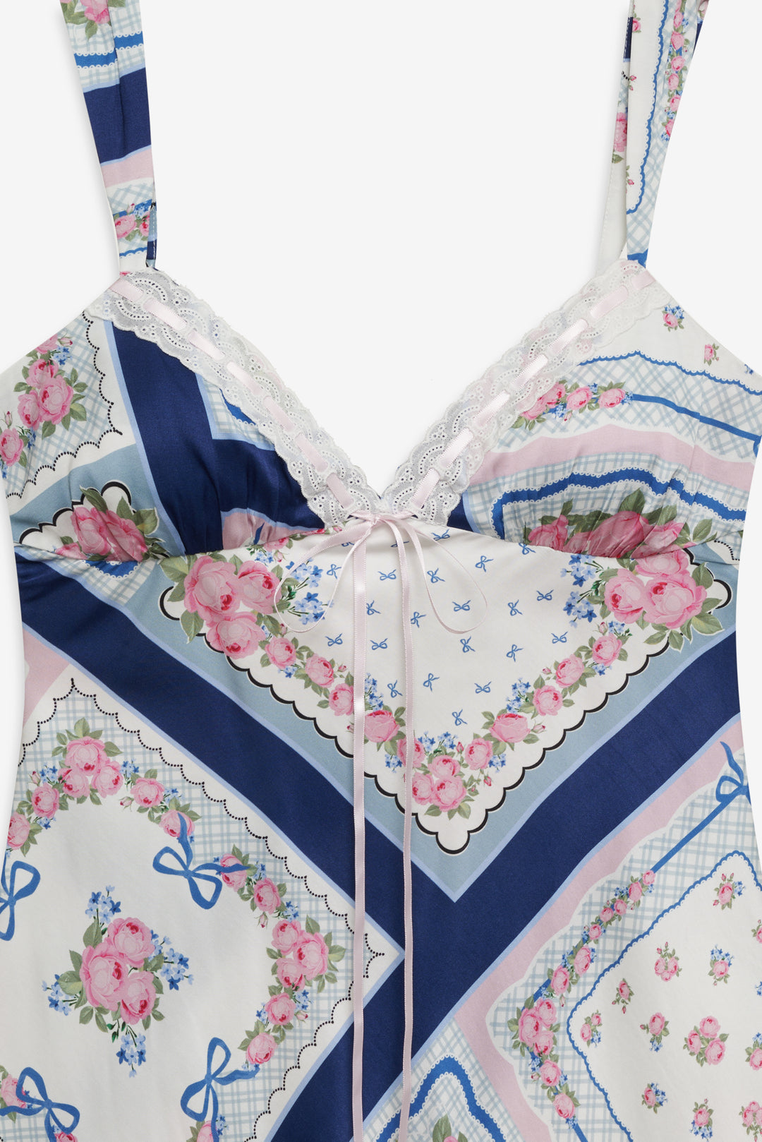 Summer Scarf Mini Dress — Blue