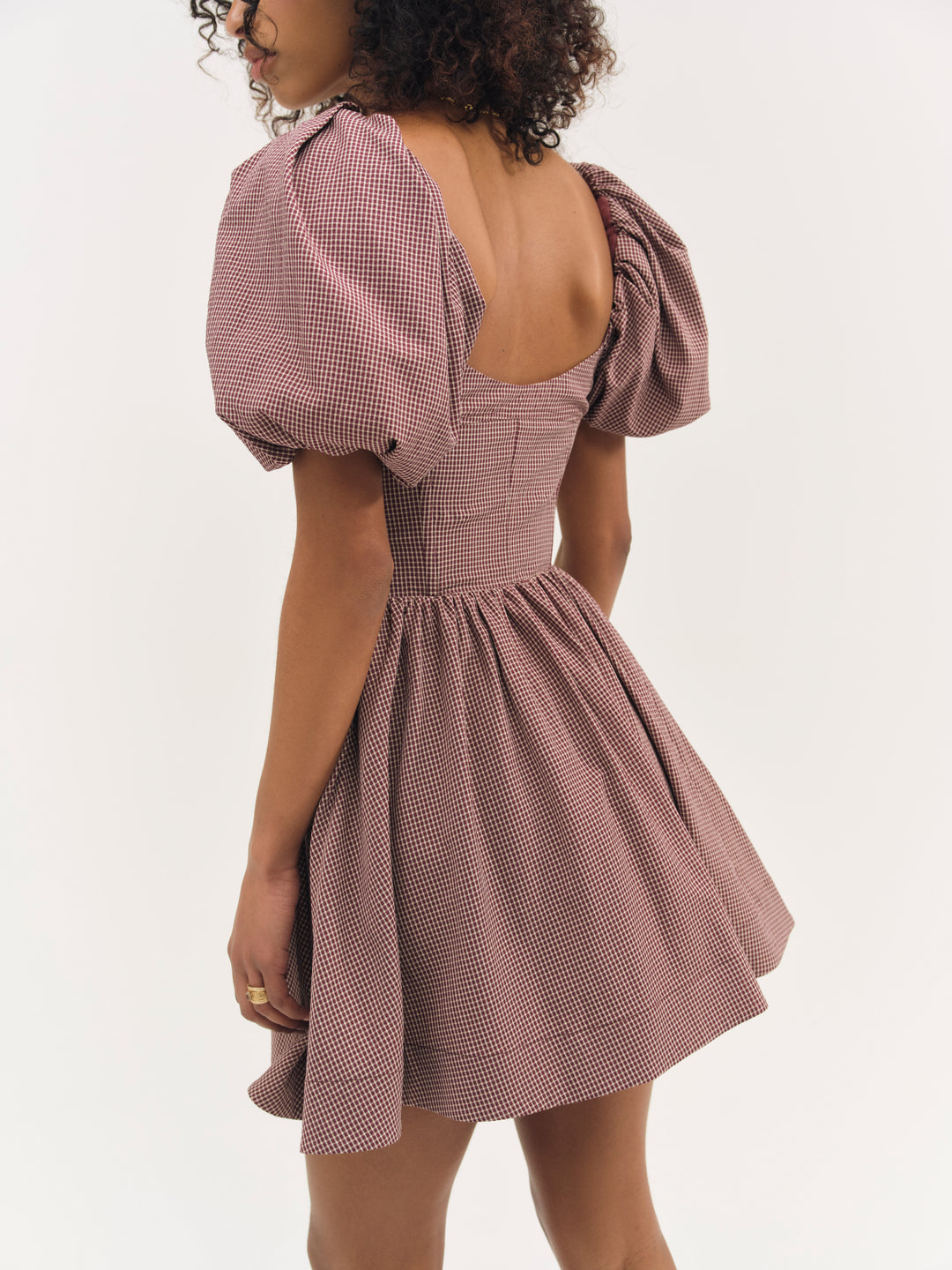 Florence Mini Dress — Burgundy