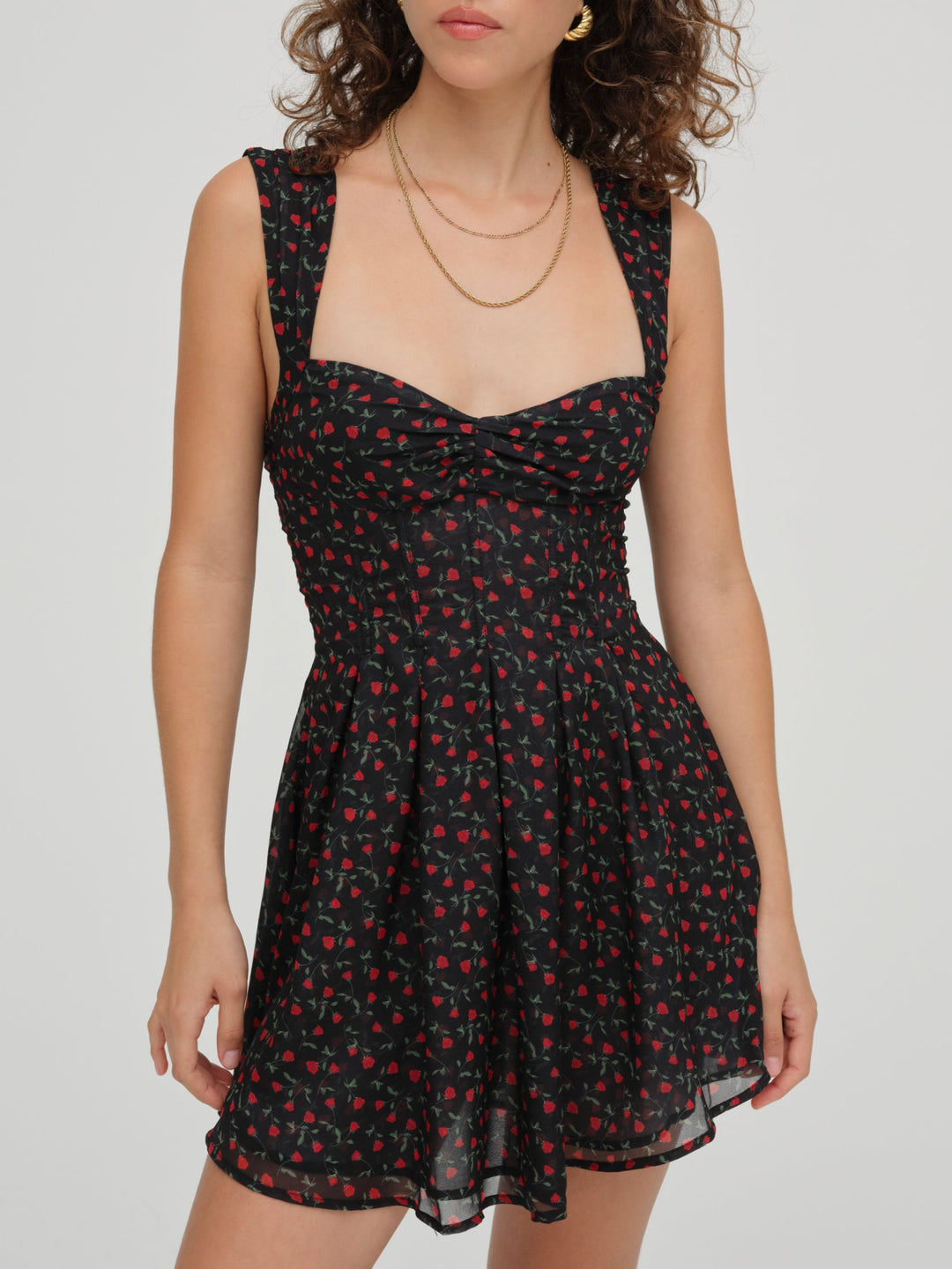 August Mini Dress — Black