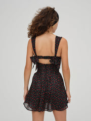 August Mini Dress — Black