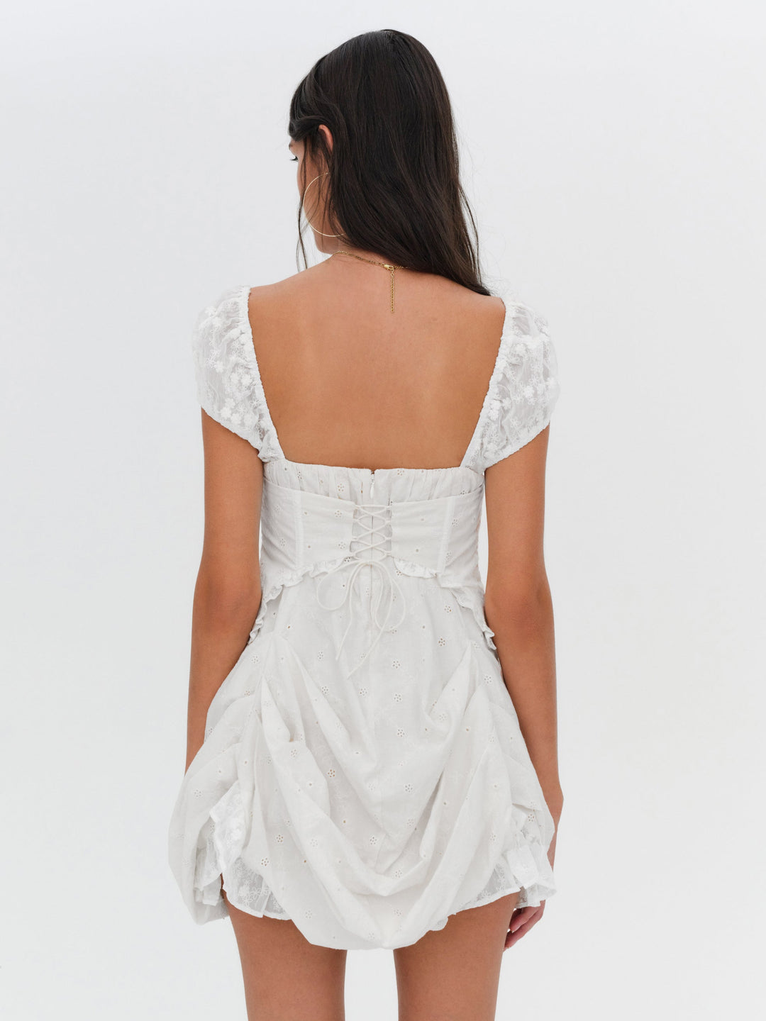 Morgan Mini Dress — Bright White