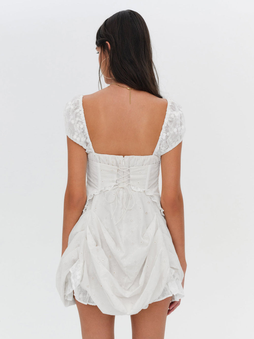 Morgan Mini Dress — Bright White