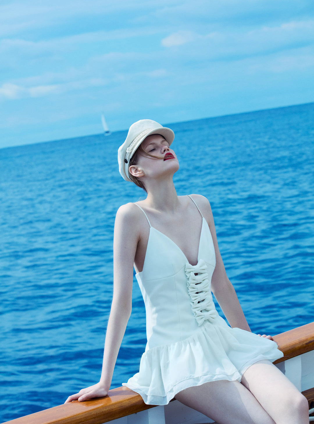 Josie Micro Mini Dress — Cream