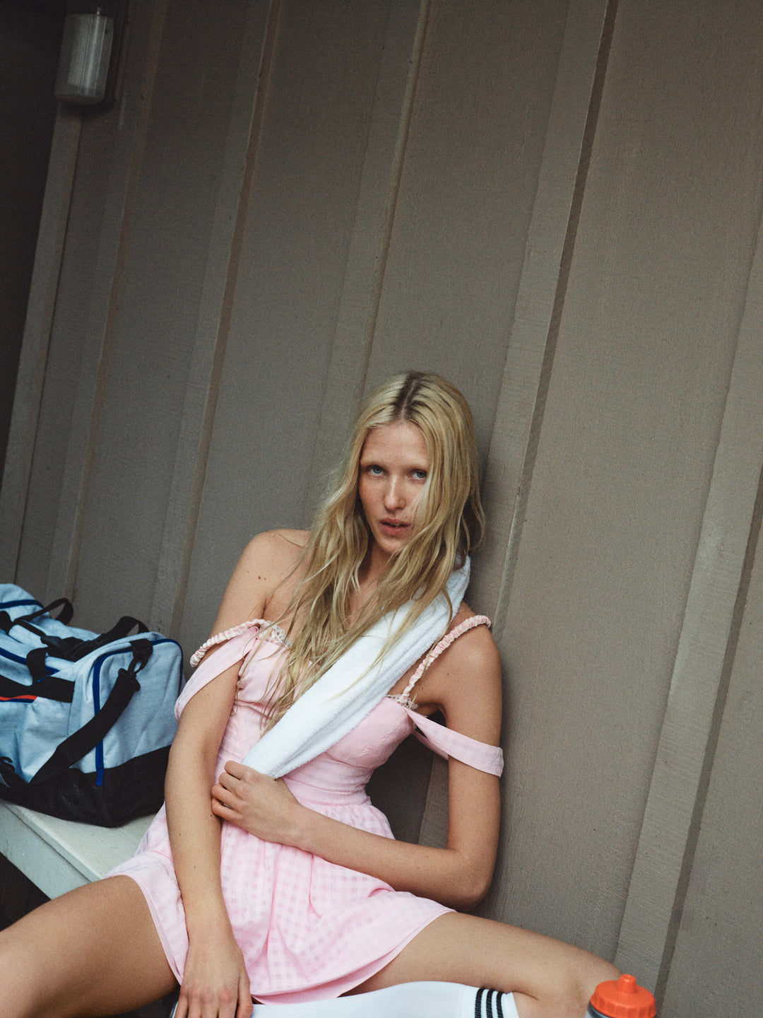 Ginny Gingham Mini Dress — Pink