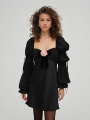 Jillian Mini Dress — Black