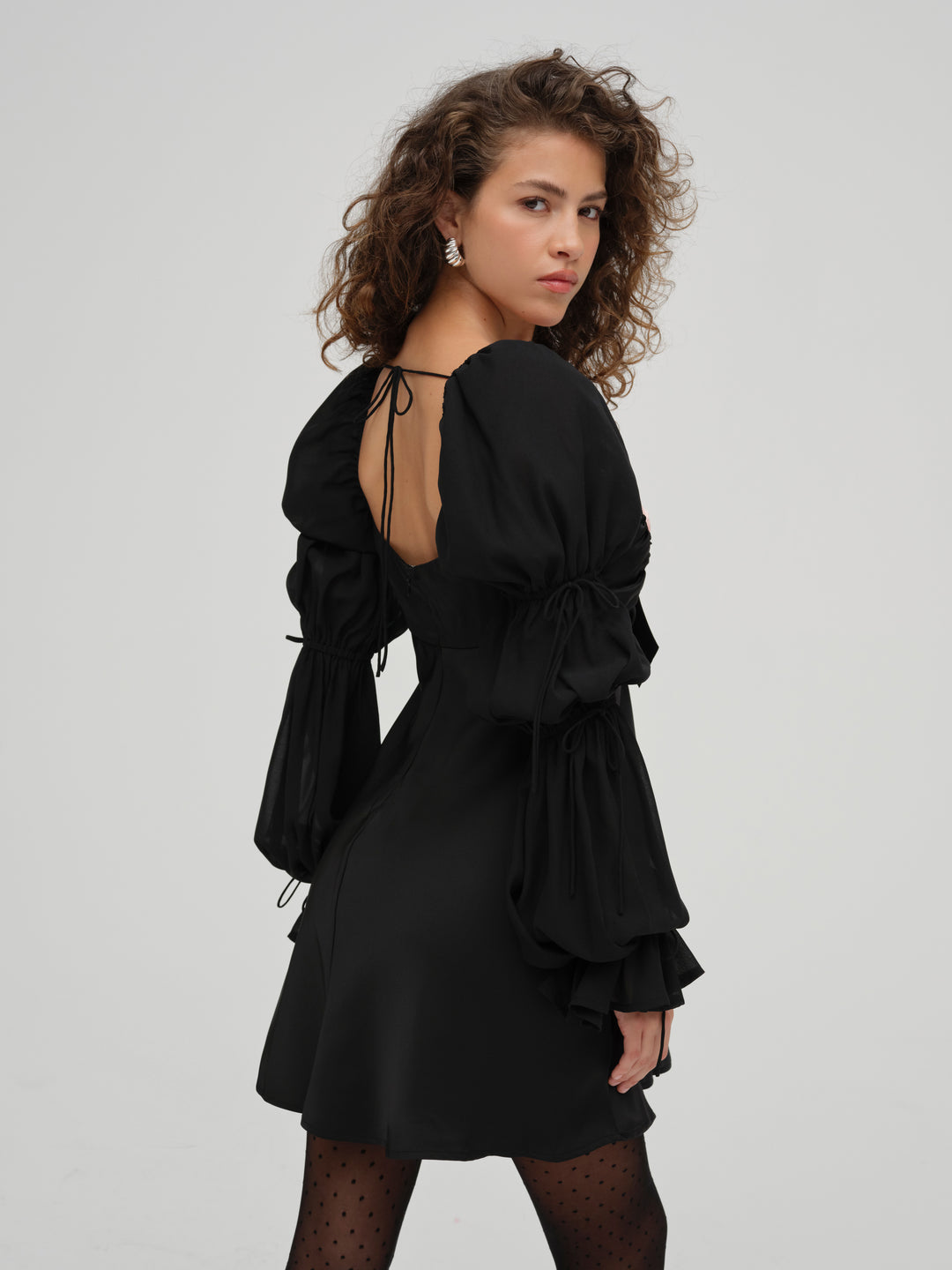 Jillian Mini Dress — Black
