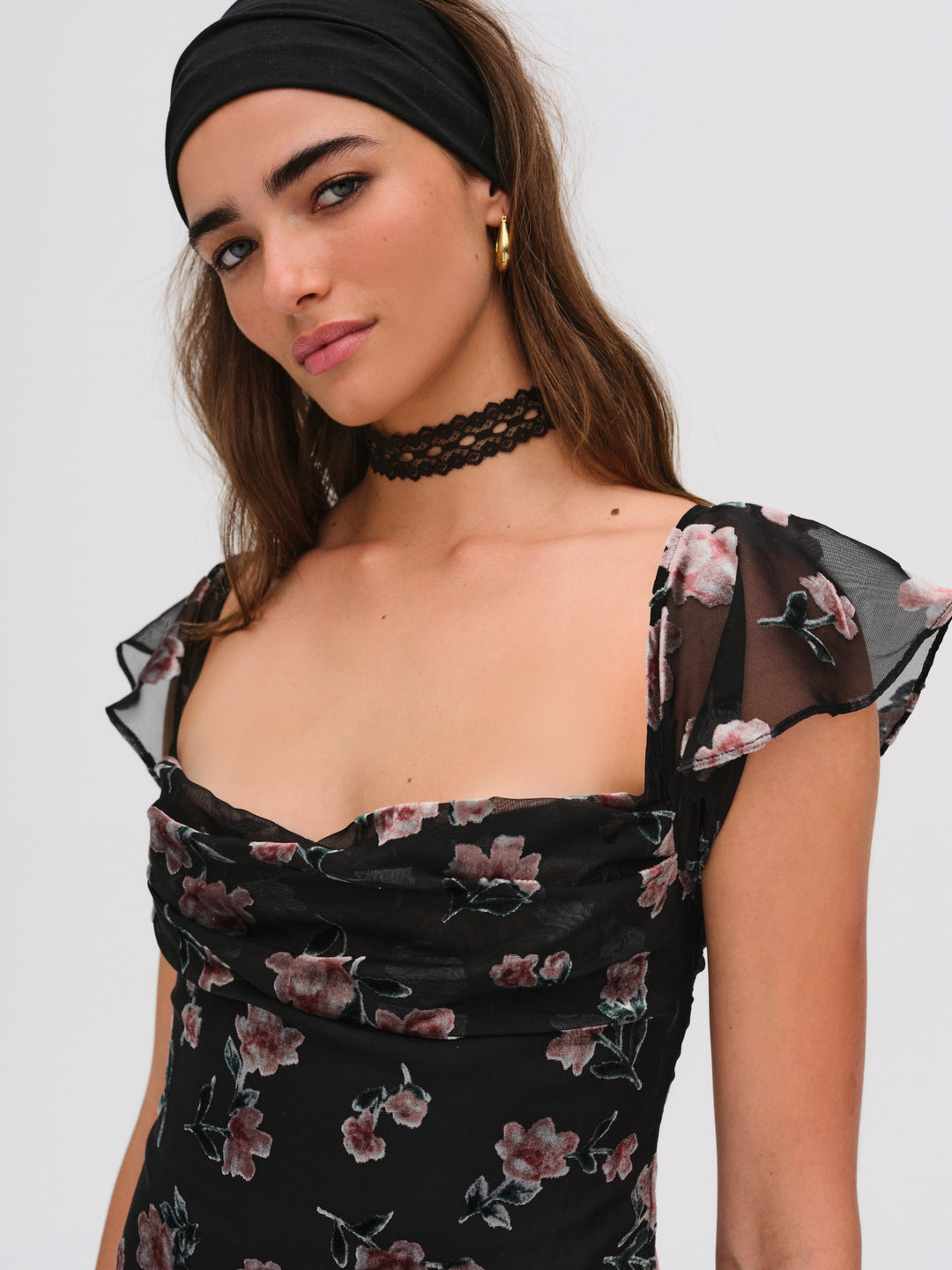 Aigrette Mini Dress — Black