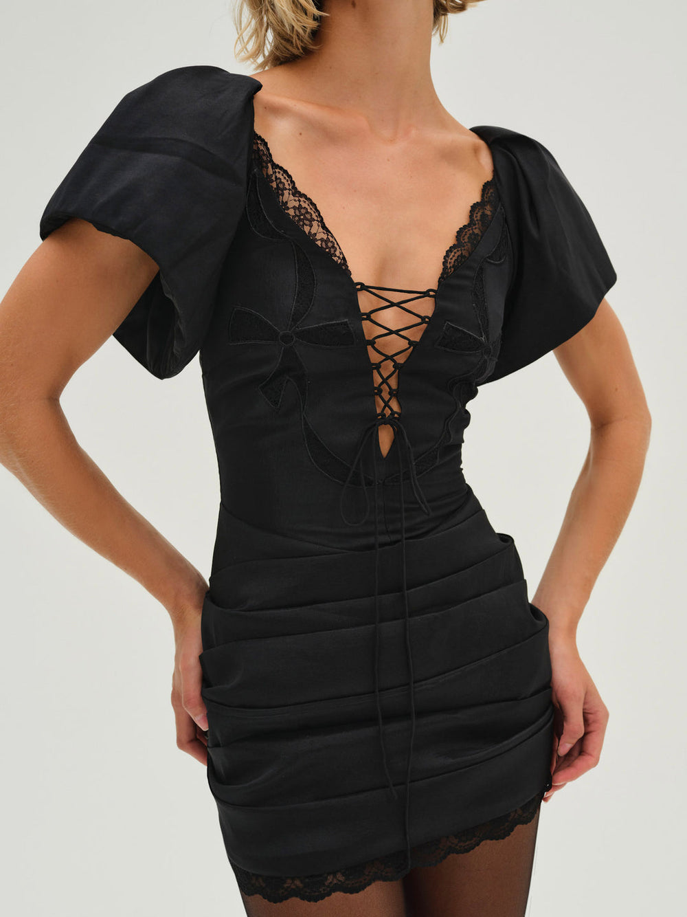 Singrid Mini Dress — Black