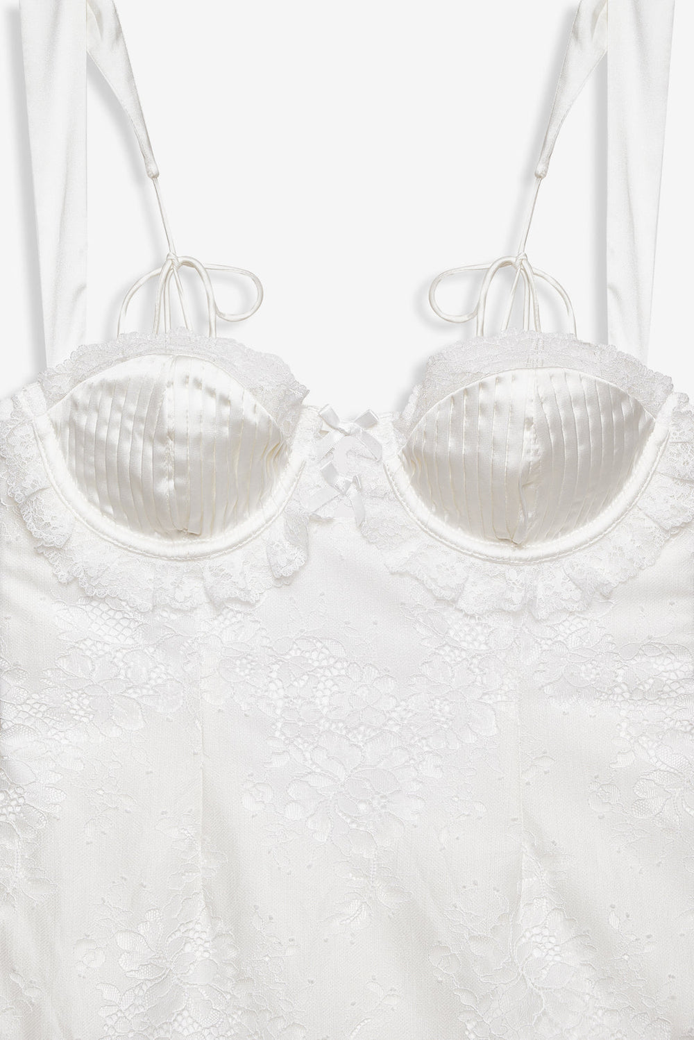 Allira Lace Mini Dress — White