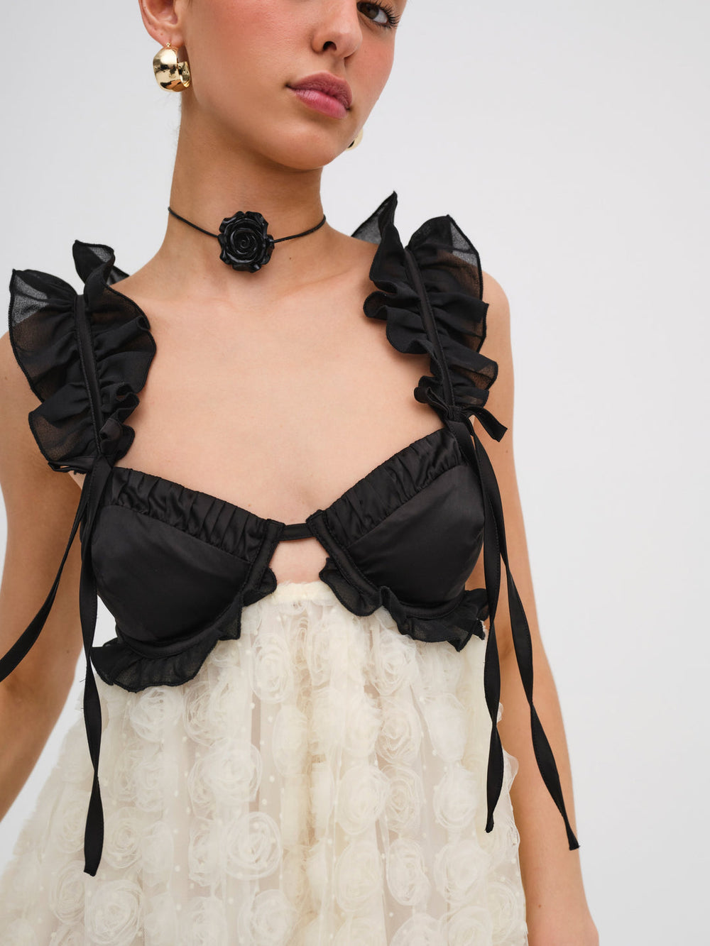 Poppy Mini Dress — Ivory