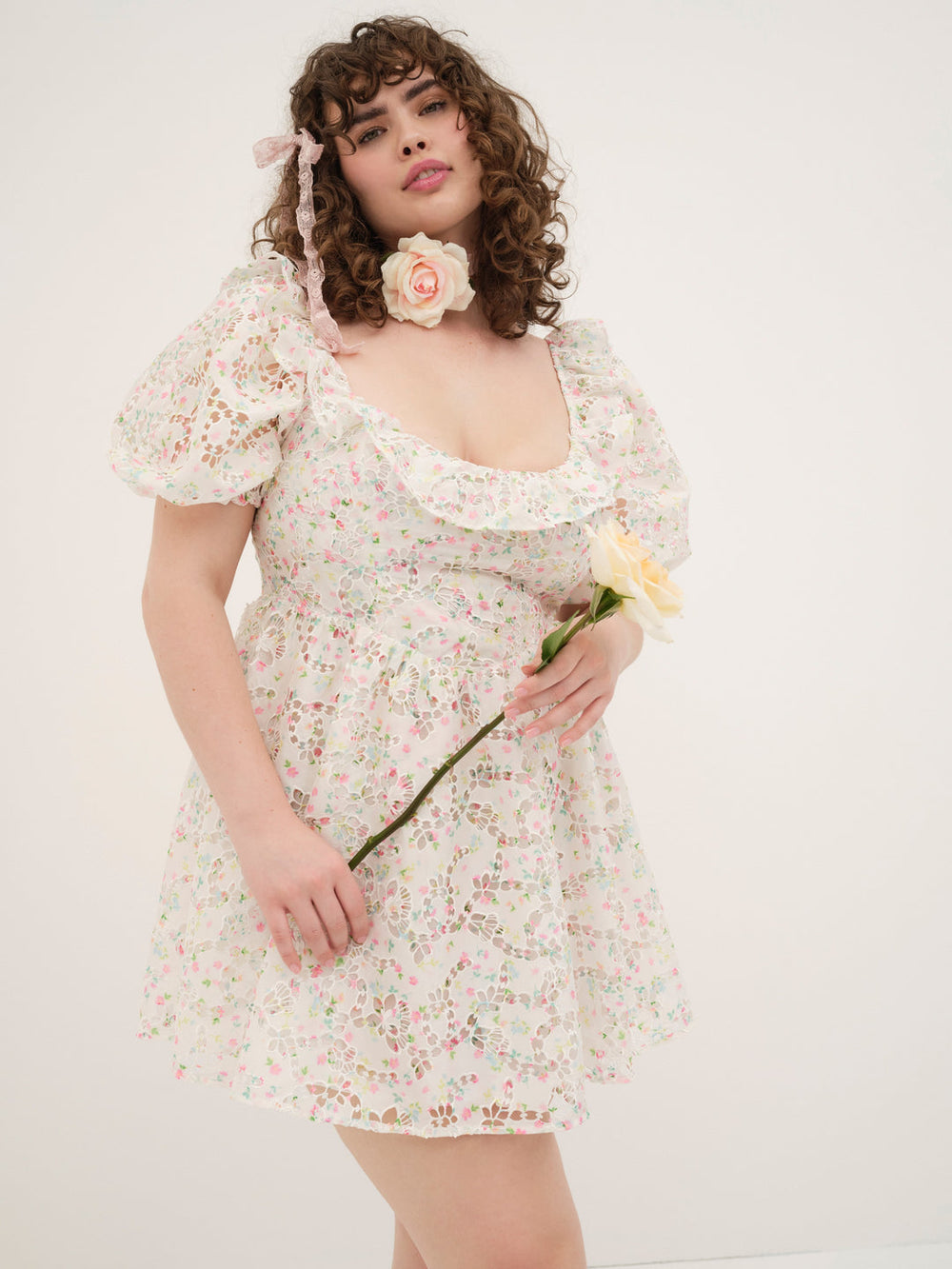 Magnolia Mini Dress — White