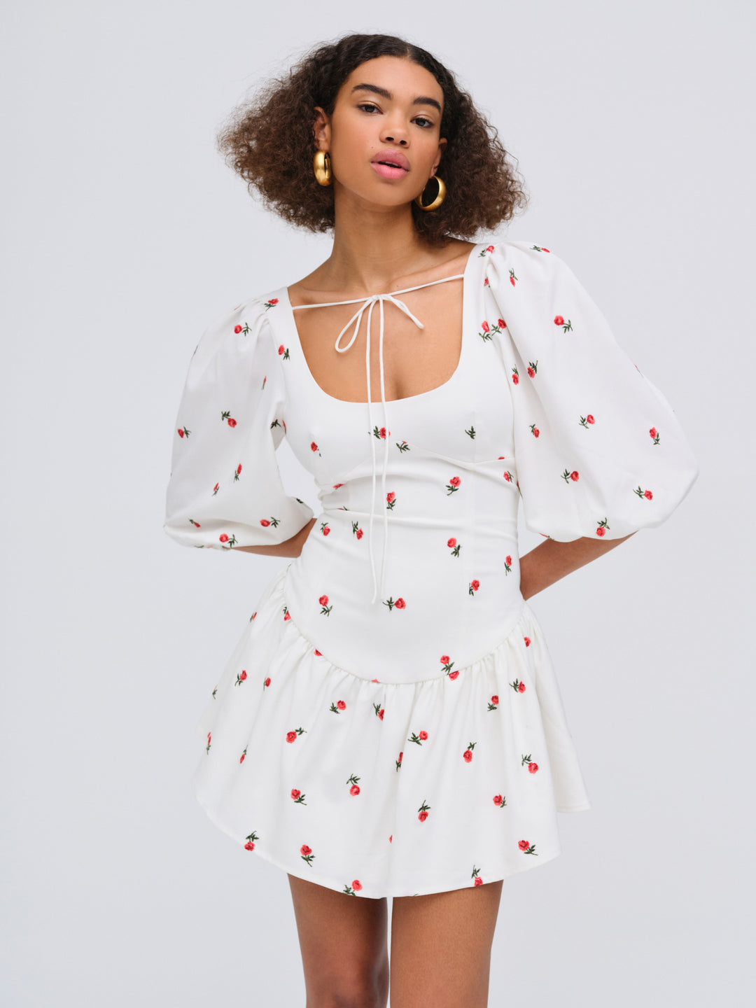 Talia Mini Dress — Cream