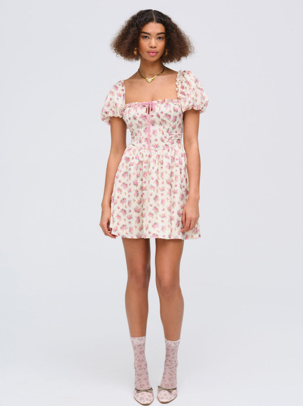 Etienne Mini Dress — Pink
