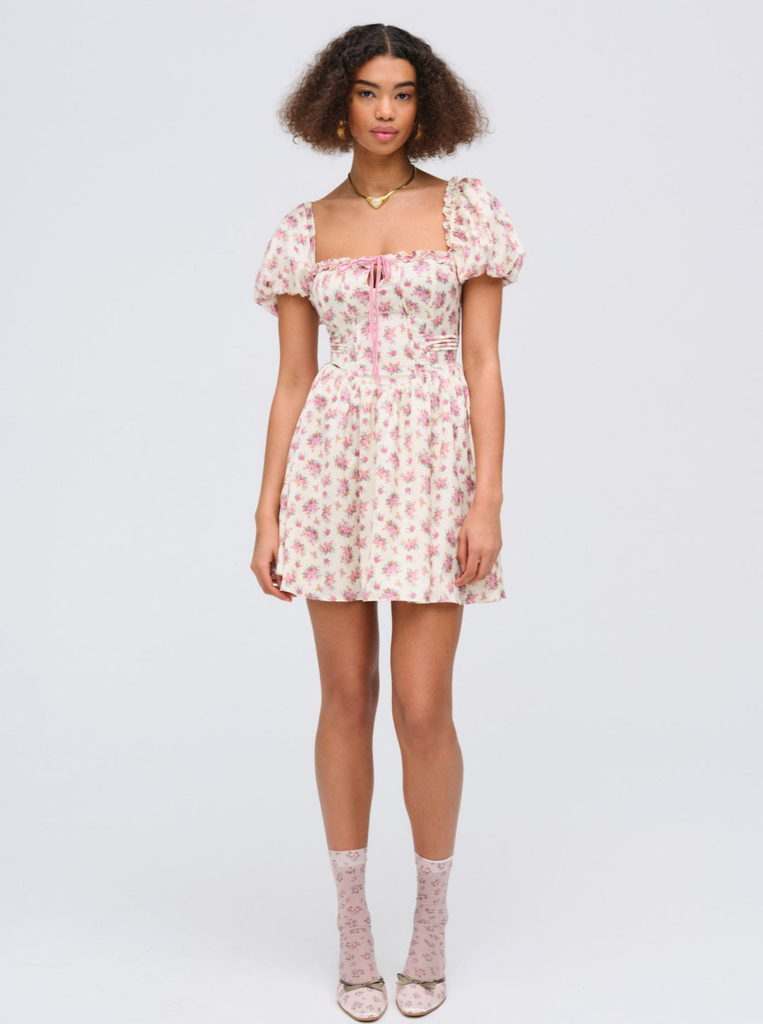 Etienne Mini Dress — Pink