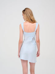 Claudia Mini Dress — Blue