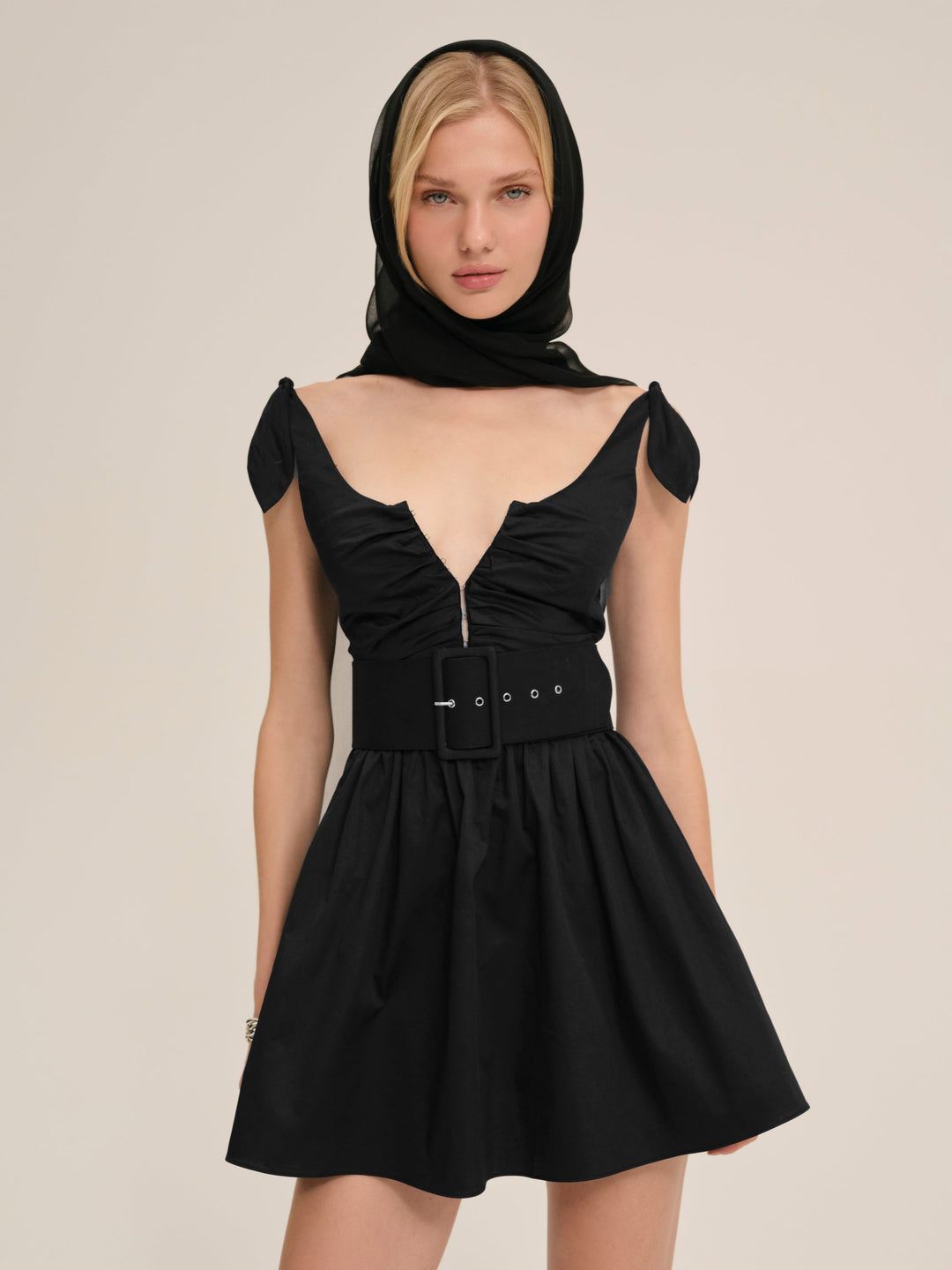Quinne Mini Dress — Black