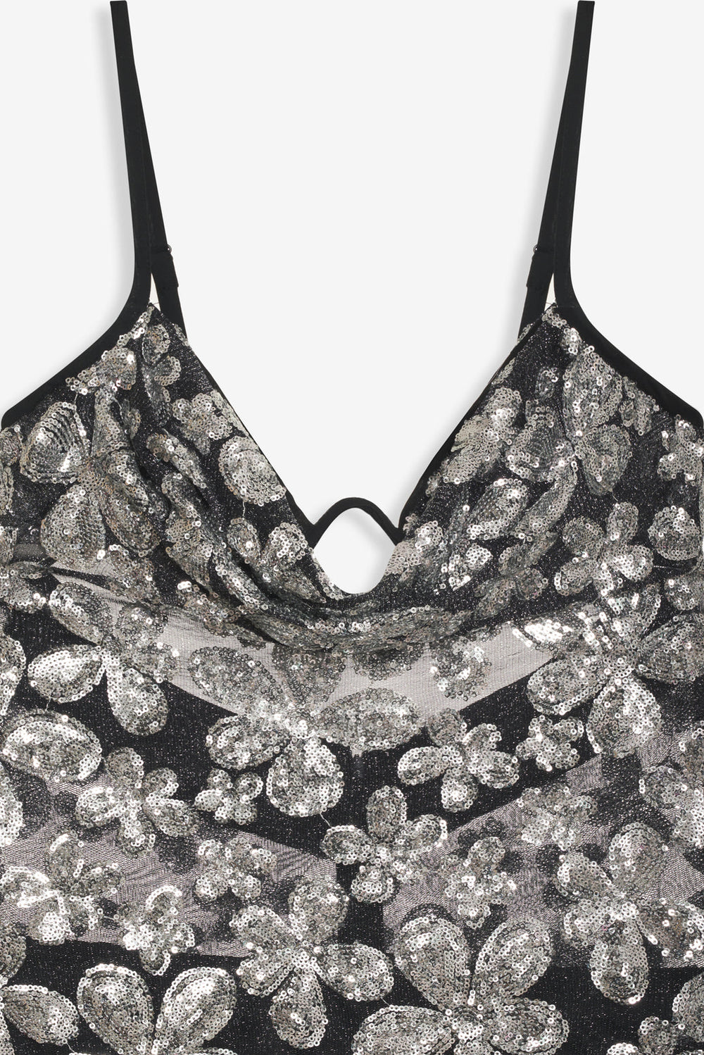 Colette Mini Dress — Silver