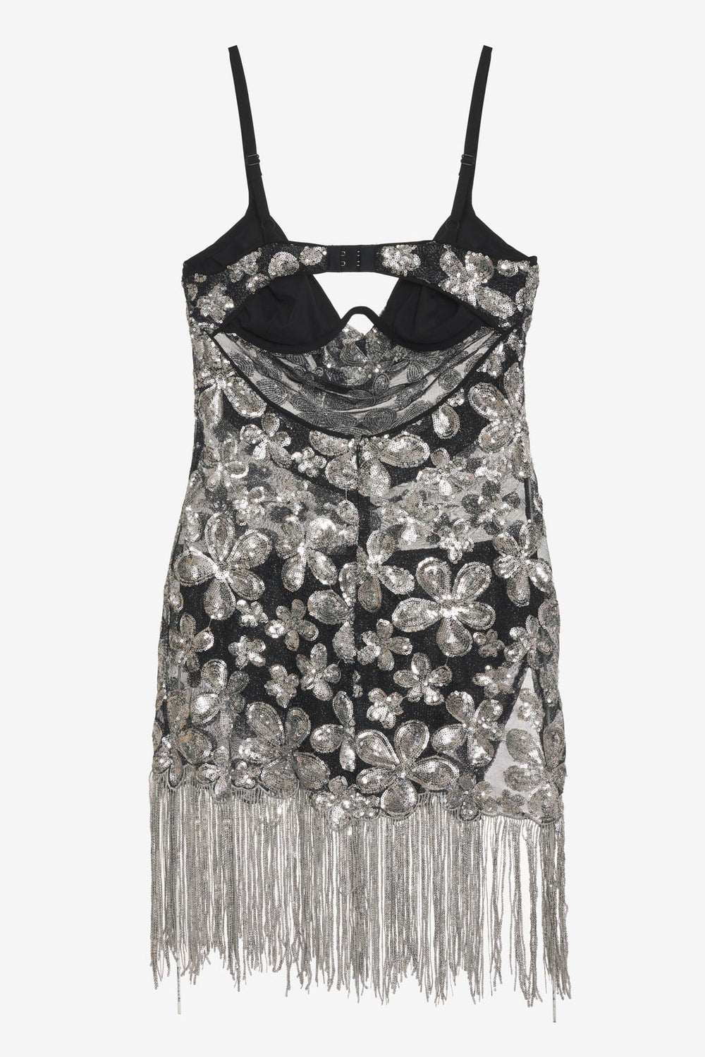 Colette Mini Dress — Silver