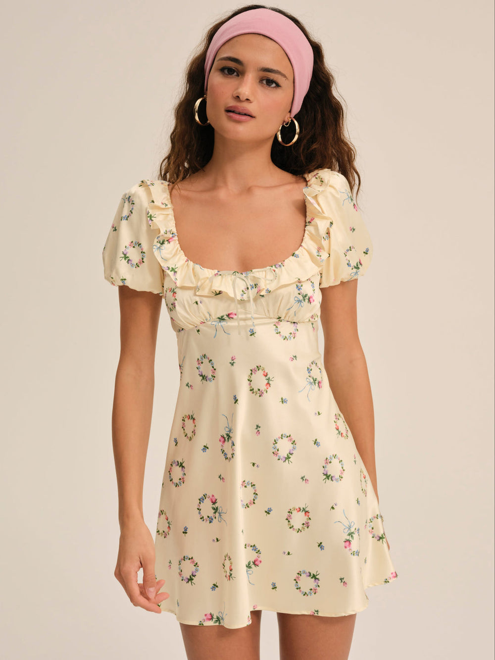 Jaida Mini Dress — Yellow