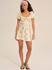 Jaida Mini Dress — Yellow