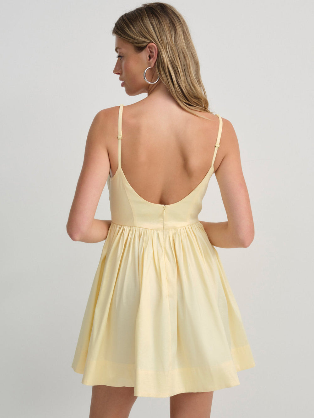 Doris Mini Dress — Yellow