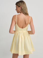 Doris Mini Dress — Yellow