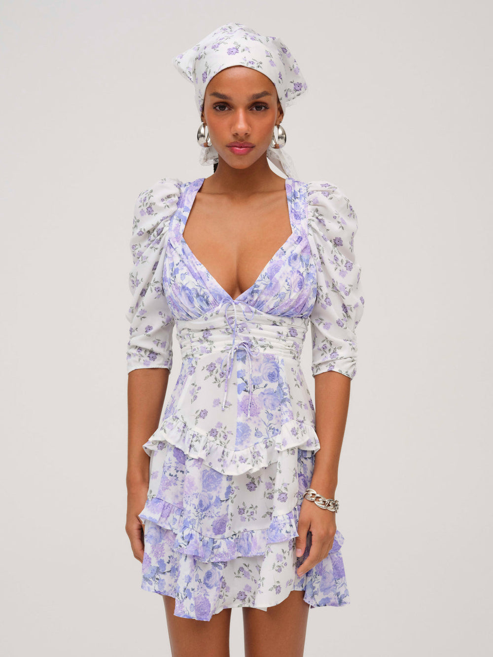 Rosalyn Mini Dress — Purple