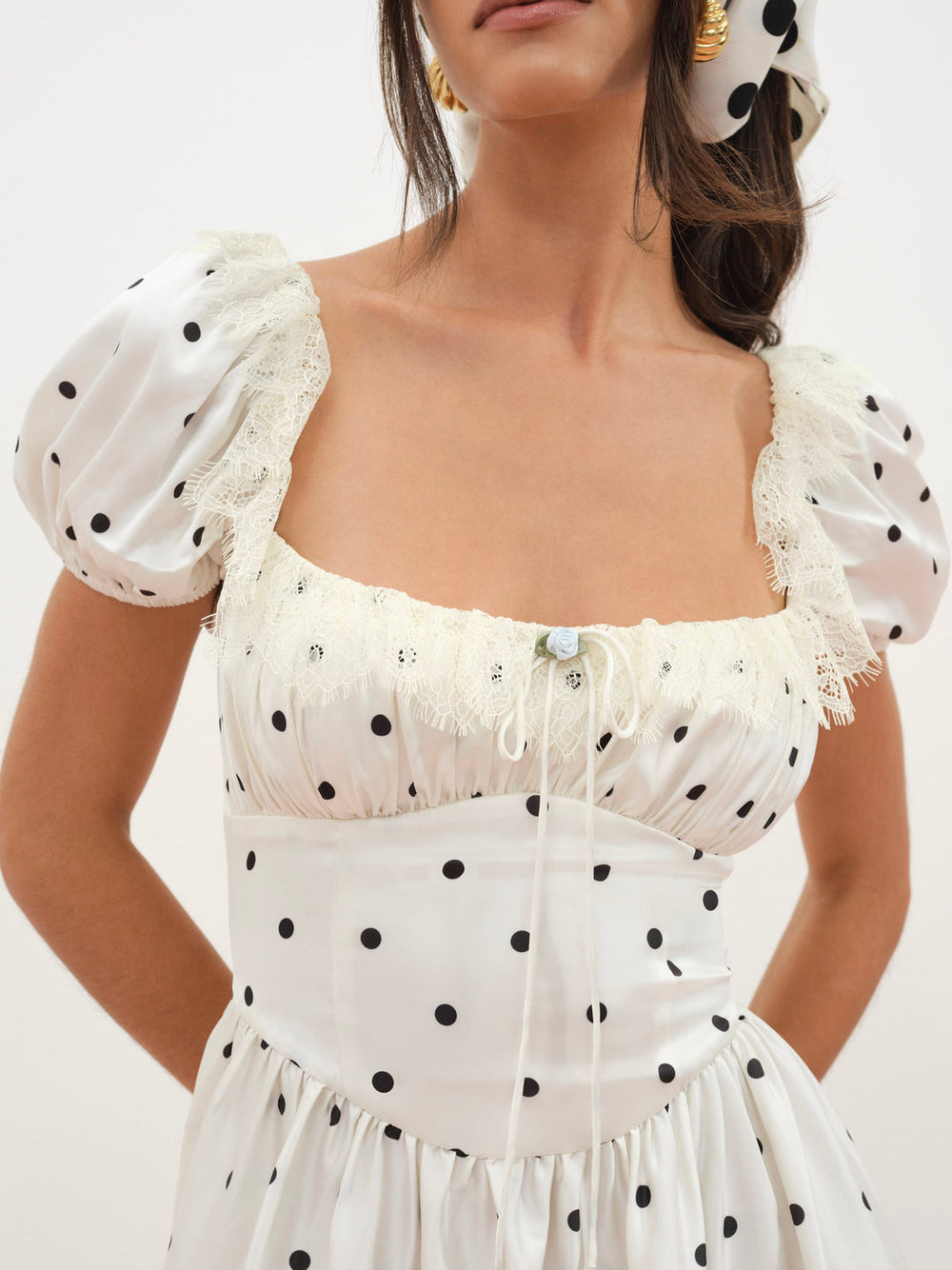 Ines Midi Dress — Cream