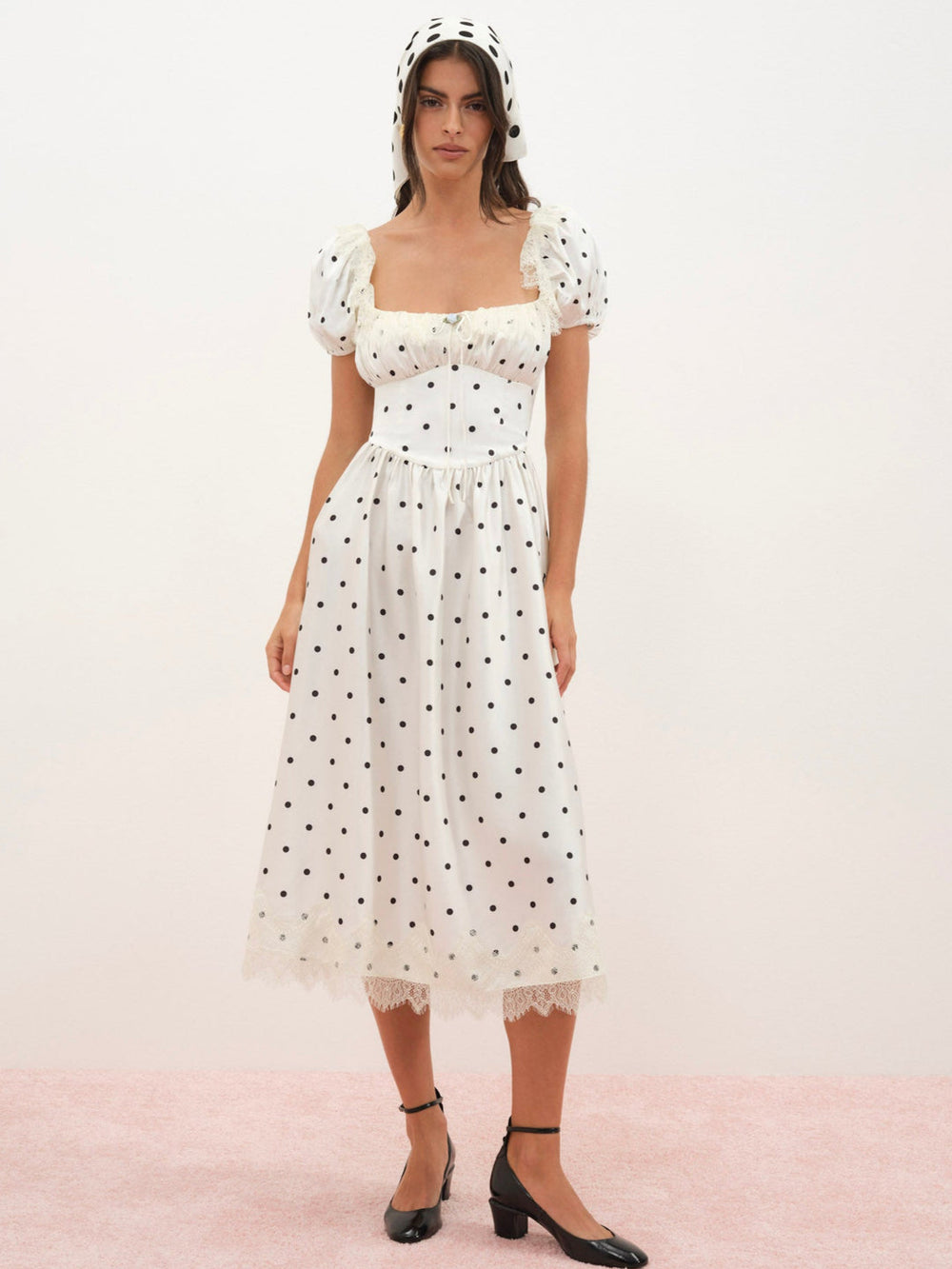 Ines Midi Dress — Cream