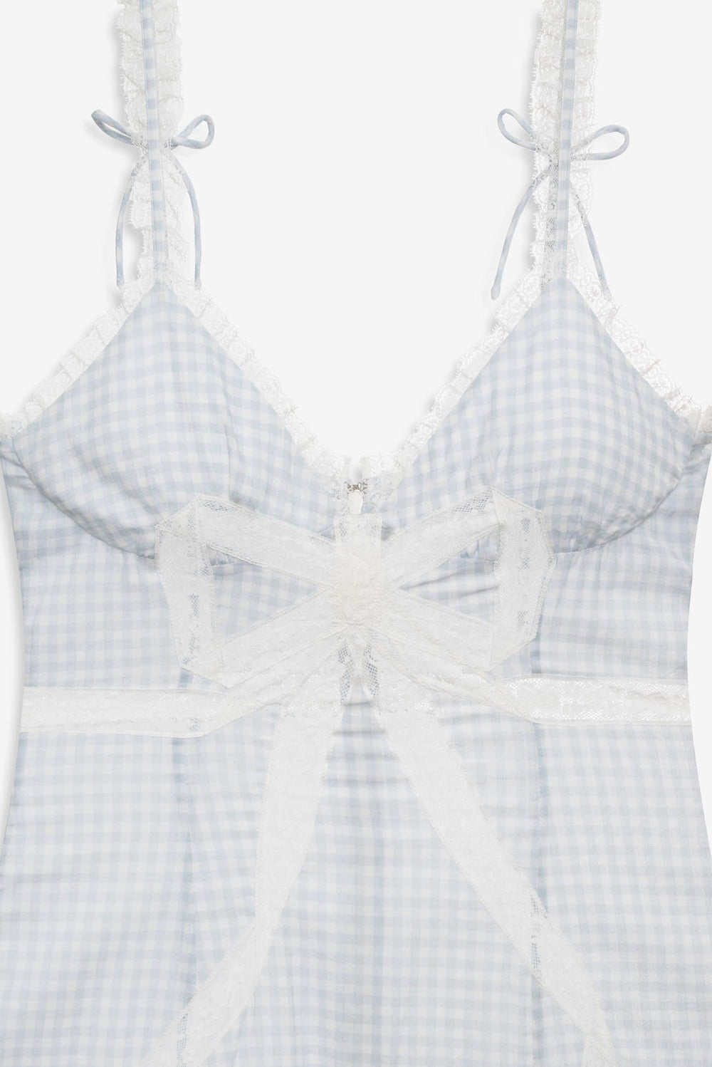 Bluebell Gingham Midi Dress — Blue