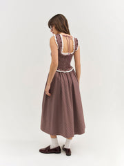 Morgan Midi Dress — Burgundy