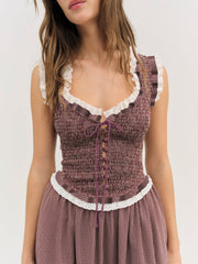 Morgan Midi Dress — Burgundy