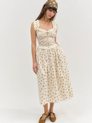 Morgan Midi Dress — White