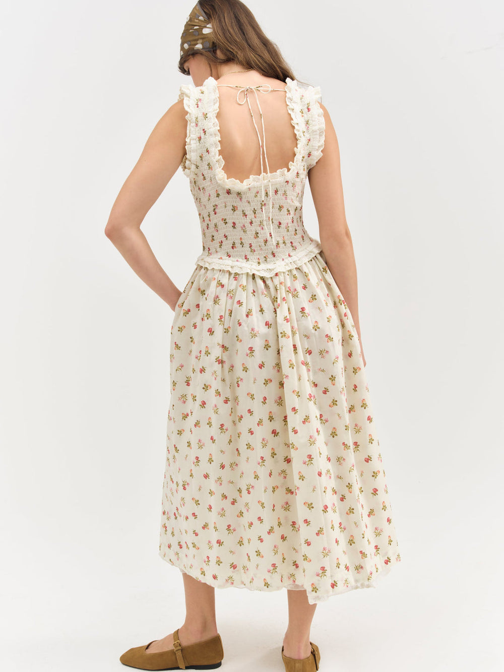 Morgan Midi Dress — White