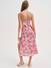 Angelina Midi Dress — Pink