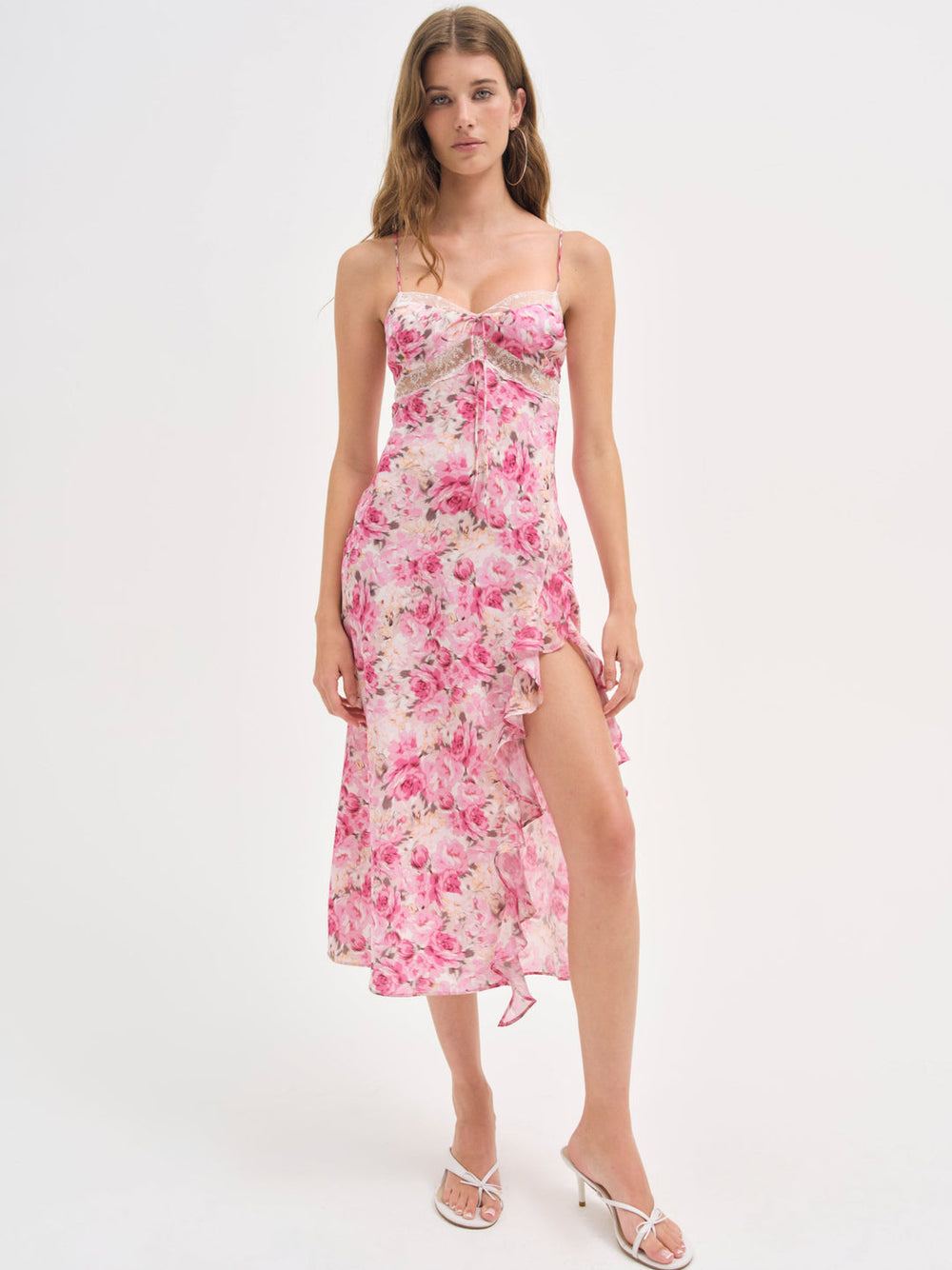 Angelina Midi Dress — Pink