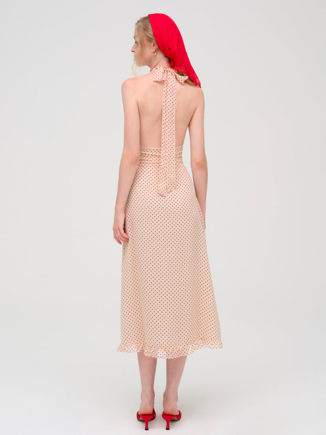 Love Dot Midi Dress — Cream